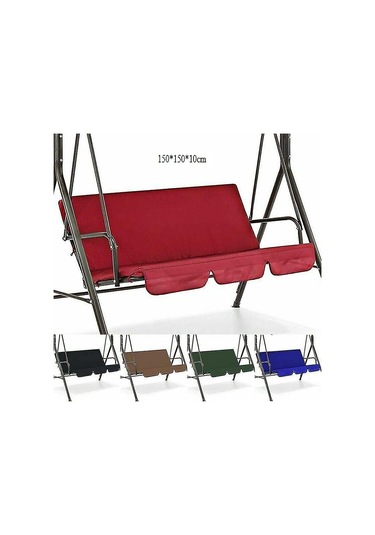 Salıncak Koltuğu Gölgelik Örtüsü 3 Kişilik Açık Bahçe Teras Su Geçirmez Avlu Süspansiyon Çok Renkli 01 Sadece Koltuk Örtüsü Diğer