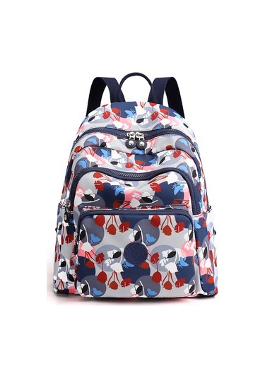 Kadınlar İçin Baskı Sırt Çantası Seyahat Yüksek Kapasiteli Su Çok Renkli