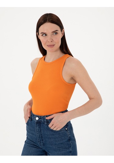 Pierre Cardin Kadın Turuncu Bluz Örme 50306947-vr051 Turuncu