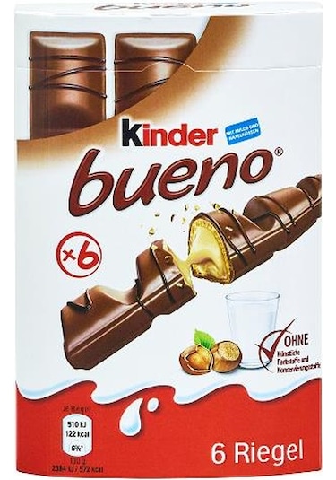 Kinder Bueno Fındık Kremalı Çikolata 129 G