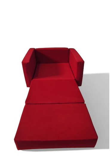 Katlanır Yer Yatağı - Çocuk Koltuğu - Bebek Yatağı 0-5 Yaş Kırmızı