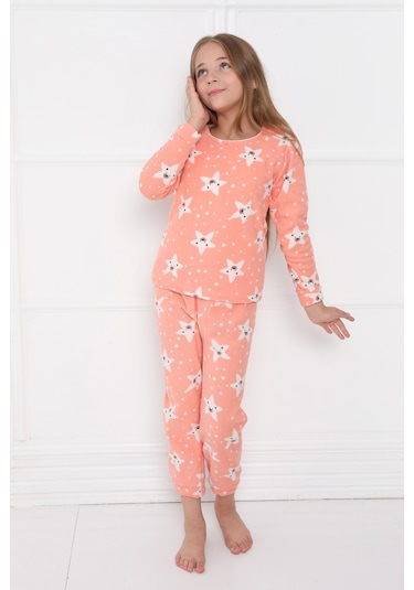 Fames Pijama Kişlik Çocuk Polar Pijama Takim SOMON