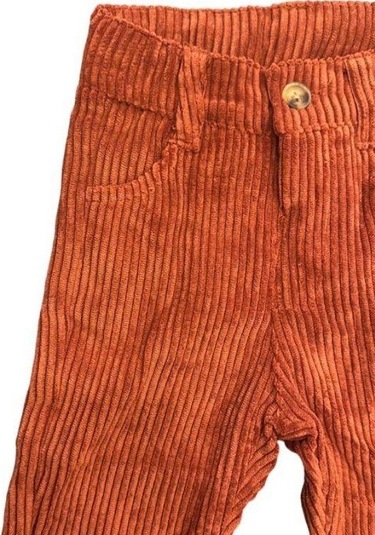 Erkek Bebek Fitilli Kadife Pantolon-13682 Tarçın