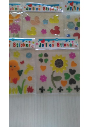 5 Adet Karışık Modelli Jel Sticker Yapıştırma Jel