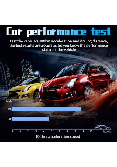 Singree Akıllı Hud Göstergesi - 2.2" Obdıı Araç Hız Göstergesi, Hız/mesafe/zaman Ve Daha Fazlasını Gösterir