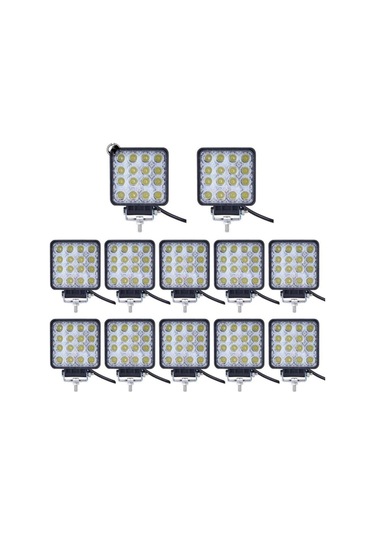 12 Adet 16 Ledli Sis Farı Çalışma Lambası 12 Volt