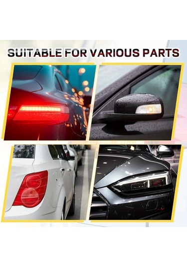 Chuangyinshop 2pcs 16.4ft X 1.96in Kendiliğinden Yapışan Led Şerit Tamir Bandı Far Sis Lambası Renkli Folyo