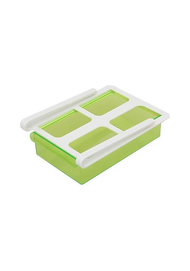 Buzdolabı Organizatörü Yeniden Kullanılabilir Plastik Buzdolabı Konteyner Çekmeceleri 4 Bölmeler Okul Ve İş İçin Sızıntılı Gıda Yemeği Şişeler, Kavanozlar & Amp Kutular -