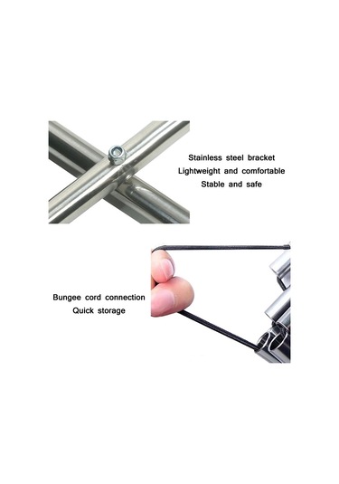 Açık Taşınabilir Katlanır Kamp Sandalyesi Siyah