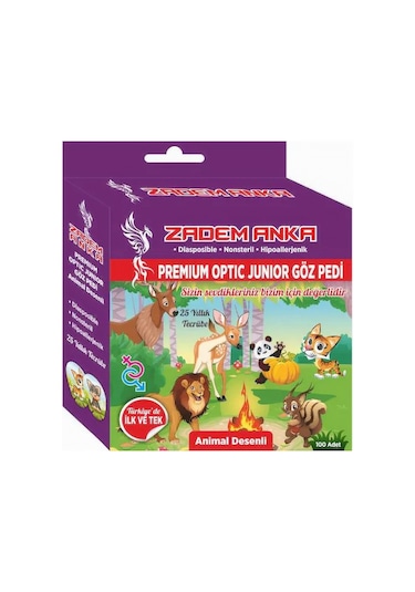 Zadem Anka Çocuk Göz Kapama Bandı Pedi 100'lü