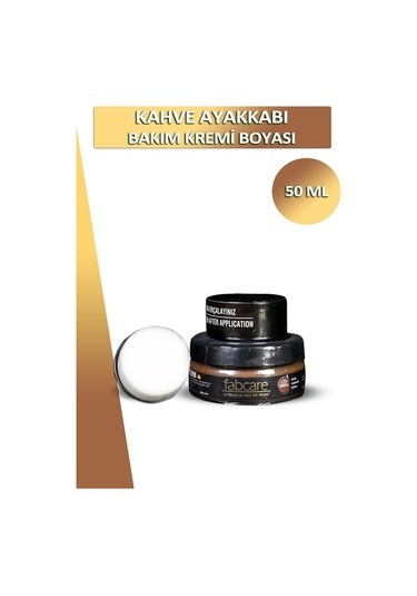 Bağcık + Fabcare Ayakkabı Bakım Kremi Boyası Cam Kavanoz Süngerli 50 Ml Set 001