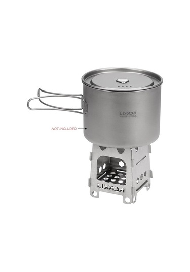 Pazly Titanyum Açık Kamp Soba - Taşınabilir Ultralight Katlanır Cep Soba - L Modeli Çok Renkli