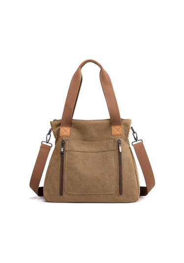 Skycity Kadınlar İçin Çok Amaçlı Büyük Kapasiteli Omuz Çantası - Dayanıklı Kumaş Ve Ayarlanabilir Askı Kahverengi