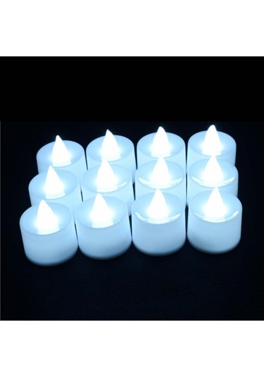 Led Mum Çok Renkli Lamba Simülasyonu Renkli Alevsiz Işık Ev Düğün Doğum Günü Partisi Dekorasyonu Festival Çay Işığı Mumları Beyaz Kutu Yanıp Sönen Beyaz Işık Olmadan Tam Kutu Çok Renkli