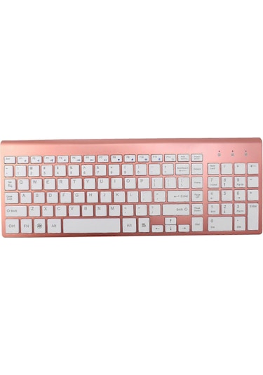 Reedark Gümüş Pembe 2.4ghz Kablosuz Klavye Ve Fare Seti