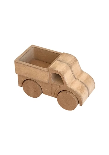 Ahşap Oyuncak 6 Araba Seti 6 Boya Seti Ve Fırça Hediyeli