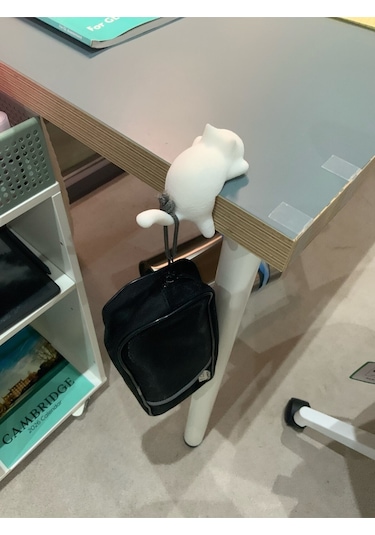 Tırmanan Kedi Süsü - Masaya Tırmanan Kedi Tasarımı Anahtarlık Askı