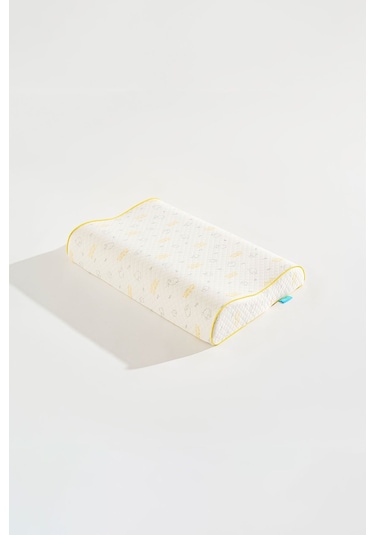 Boyun Destekli Ortopedik Visco Yastık 47x32x8/6 Cm Beyaz