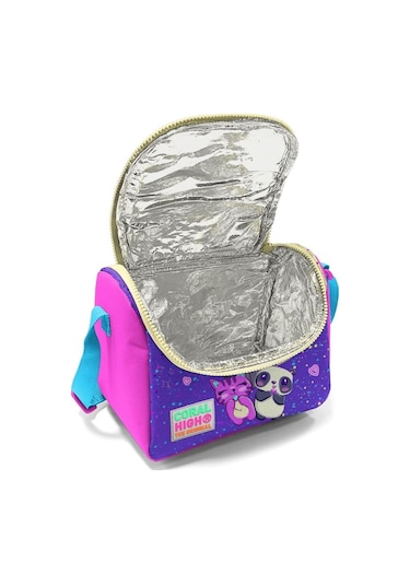 Coral High Pembe Mor Anime Baskılı Kız Çocuk Yalıtımlı Beslenme Çantası 11735