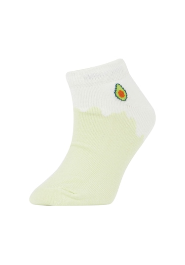 DeFacto Kız Çocuk 7'li Pamuklu Patik Çorap V2847A6NSKR1