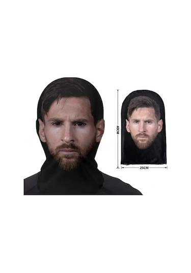 Lionel Messi 3 Boyutlu Nefes Alabilen Ünlü Maskesi