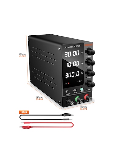 Smartgift Ayarlanabilir 30V/10A SMPS DC Güç Kaynağı Ayarlı Voltaj Regülatörü