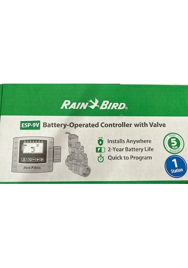 Rain Bird ESP9VIDVFKIT Pilli Kontrol Ünitesi ve DVF Vana Kiti (Tek istasyon)