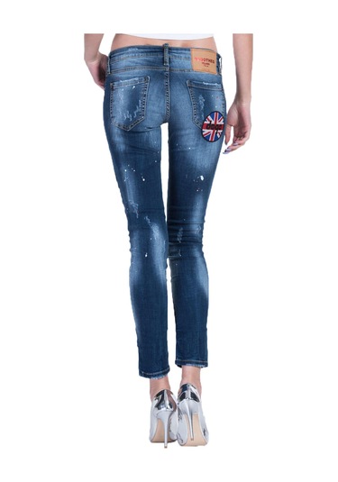 Kadin Denim Jean Dsqotheq Mavi Mavi