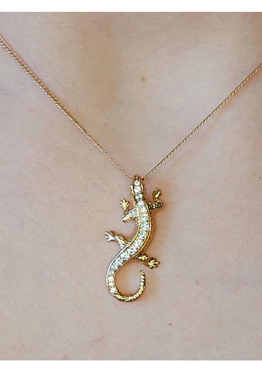 Xuping Altın Sırtlıyı Kolye 429238179 Beyaz