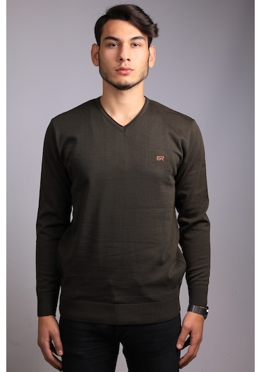 Bearraybon Erkek Triko Kazak Haki (504887251) Haki