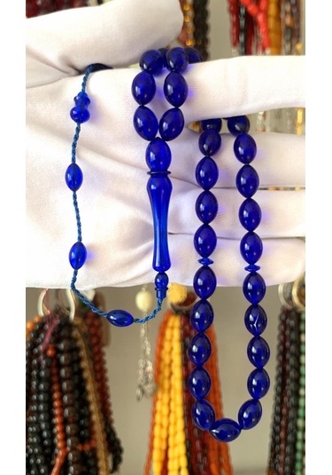 Kehribarkolik Lacivert Toz Kehribar Tesbih