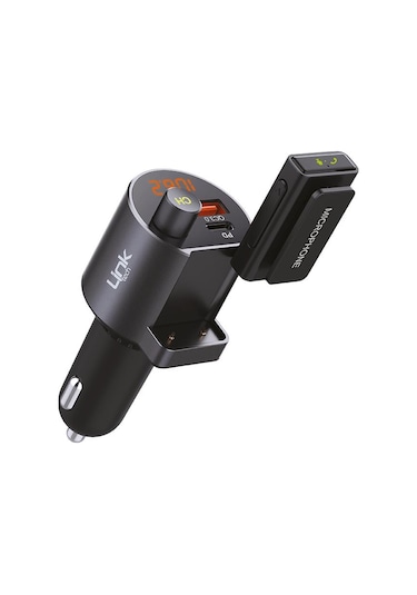 LinkTech Car RF12 FM Transmitter 38W PD QC3.0 LCD Ekran USB+Type-