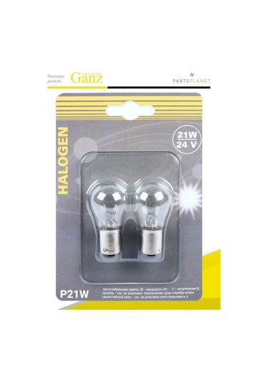 Ganz Otomobil Lambası P21w, 24v 21w, 2 Adet 299411451