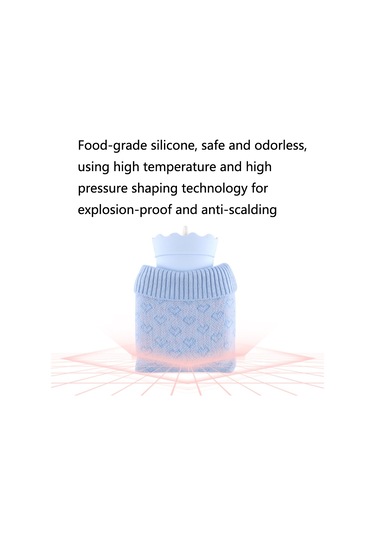 Sones Kış Silikon El Isıtıcısı Karikatür Sevimli Su Enjeksiyonu Sıcak Su Torbası, Renk: Pembe Kare