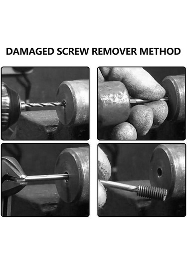 6 Adet/takım Vida Çıkarıcı Tırtıklı Dişli Kare Kafa