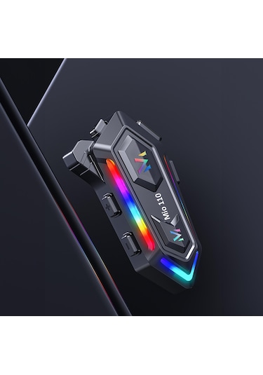 Mioji Mio 110 RGb 1000Mah Ipx6 Motosiklet Kask İçin Bluetooth Intercom Kulaklık