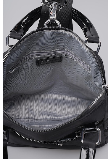 Ççs Kadın 17894 Omuz Ve Sırt Çantası Siyah-bej Siyah - Bej