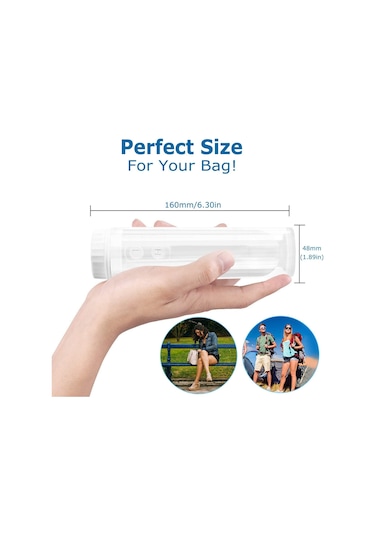 Lebıhmurah Bf449 Quanbu Taşınabilir Seyahat Bide, Püskürtme Şişeleri, Seyahat Bide, Bide Püskü Otomatik Banyo ve Aks. Dğ. 47723402 Beyaz