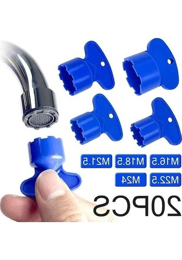 Fastbuy 5'li Musluk Aeratörü Anahtarı Seti - M16.5, M18.5, M21.5, M22.5, M24 Boyutları İçin Optimum Çözüm Diğer