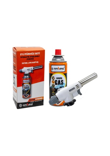 6392 Senbang Torch Kamp Hazır Pürmüz Seti Beyaz