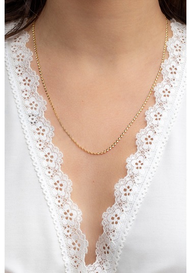 14 Ayar Altın Burgu Singapur Zincir Kolye 1.90 Mm