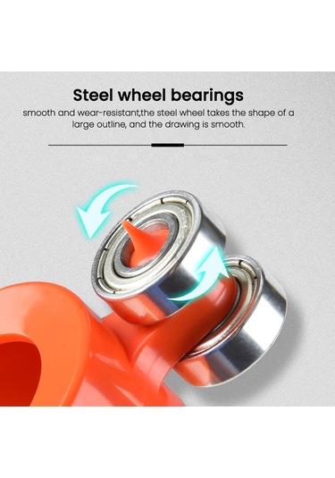 Geevorks Ağaç İşleme Ölçme Kontur Ölçer Kilitli Çok Fonksiyonlu Çok Renkli