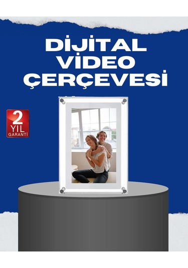 Usb Type-c Destekli 7 İnç Dijital Fotoğraf Çerçevesi Video Ve Müzik Oynatma-132129