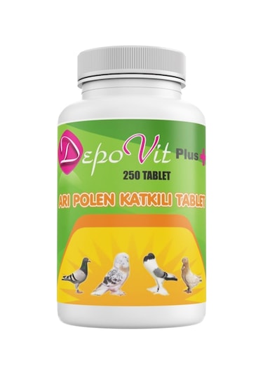 Depovit Güvercinler İçin Arı Polenli Vitamin Tableti 250 Adet