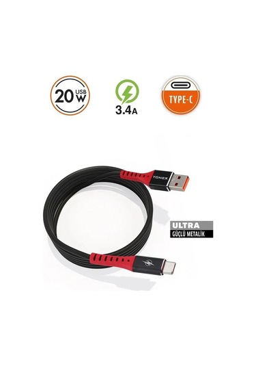 Tonex 3.4a 20w Usb To Type-c 20w Hızlı Usb Kablo - M-12