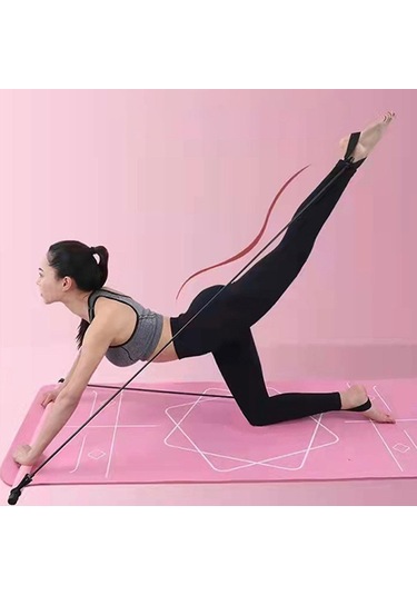 Suntek 2 Bölüm Pilates Bar Egzersiz Çubuğu Güç Beyaz Beyaz