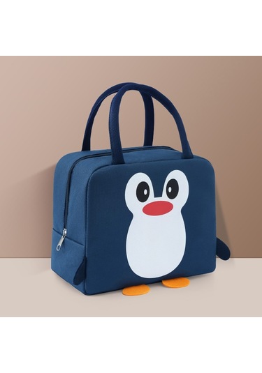 Jian Fan Karikatürlü Yemek Çantası Taşınabiler Is Koruma Kutusu Açık Mavi Açık Mavi