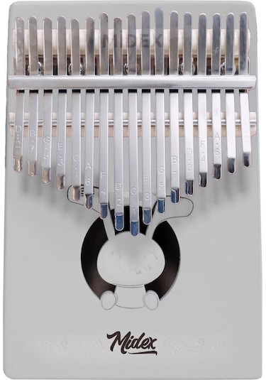 Midex Klx-550 Beyaz Renk Gerçek Ağaç Kalimba 17 Tuşlu Full Set