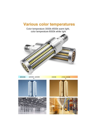 Fortunelane 15w E27 Led Mısır - 6000k Soğuk Beyaz, 110-277v, Alüminyum, Tasarruflu İç Aydınlatma Diğer