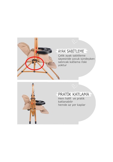 Baby Home 850 Cup Mama Sandalyesi Salıncak